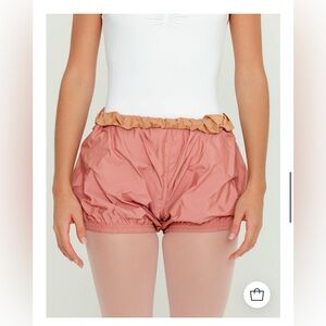 Bullet Pointe reversible trash bag shorts; excellent condition. Women’s Medium